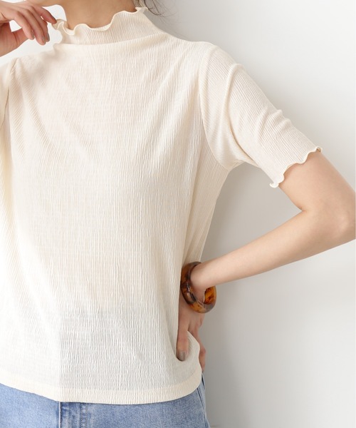 N.（N. Natural Beauty Basic）（エヌエヌナチュラルビューティーベーシック）の「◆シュリンクカットソー（Tシャツ/カットソー・レディース・ブラック/ピンク/クリーム・MEDIUM）」の19枚目の写真