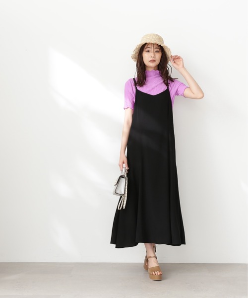 N.（N. Natural Beauty Basic）（エヌエヌナチュラルビューティーベーシック）の「◆シュリンクカットソー（Tシャツ/カットソー・レディース・ブラック/ピンク/クリーム・MEDIUM）」の17枚目の写真