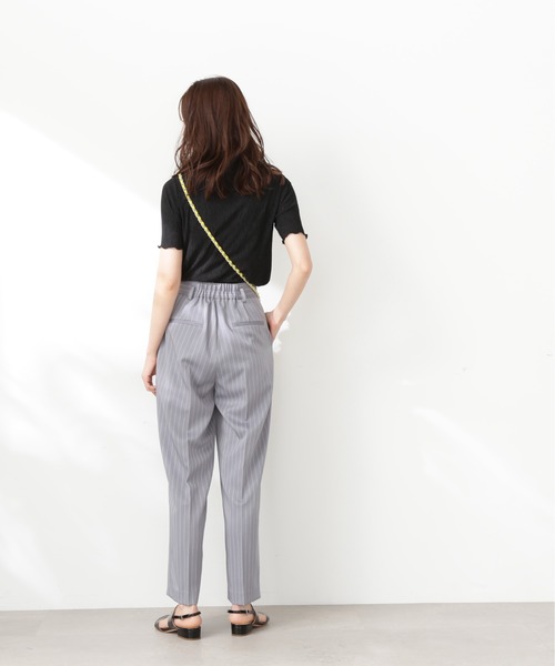 N.（N. Natural Beauty Basic）（エヌエヌナチュラルビューティーベーシック）の「◆シュリンクカットソー（Tシャツ/カットソー・レディース・ブラック/ピンク/クリーム・MEDIUM）」の4枚目の写真