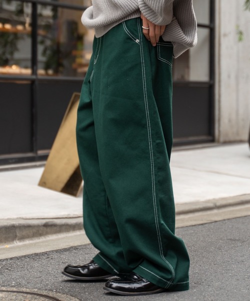 WEGO（ウィゴー）の「WEGO/ワーカーズパンツ（チノパンツ・メンズ・ブラック系その他/ナチュラル/ブラウン系その他/ダークグリーン/ブラック/ホワイト系その他・MEDIUM/LARGE）」の6枚目の写真