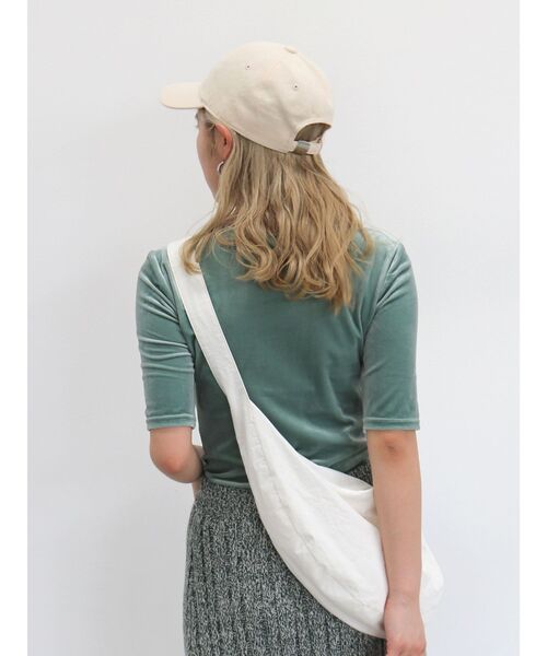 Ungrid（アングリッド）の「コットンショルダーバック（ショルダーバッグ・レディース・ブラック/オフホワイト・FREE）」の19枚目の写真