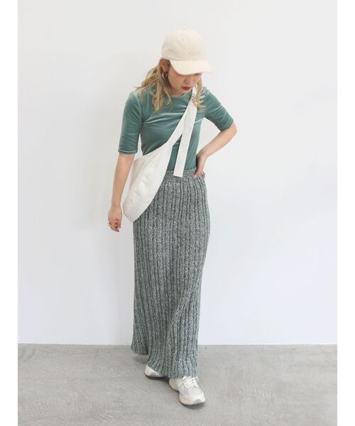 Ungrid（アングリッド）の「コットンショルダーバック（ショルダーバッグ・レディース・ブラック/オフホワイト・FREE）」の20枚目の写真