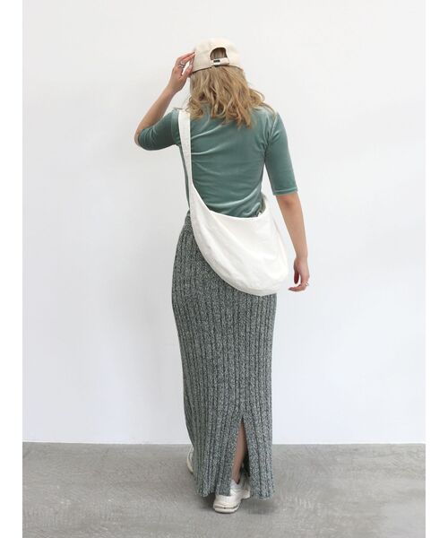 Ungrid（アングリッド）の「コットンショルダーバック（ショルダーバッグ・レディース・ブラック/オフホワイト・FREE）」の21枚目の写真