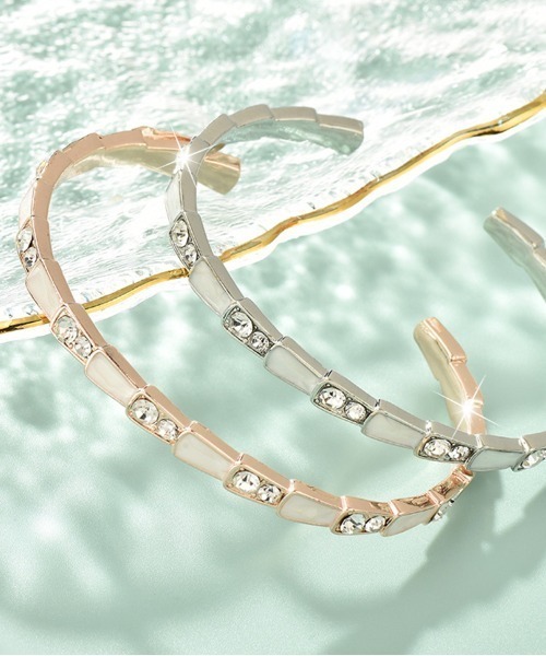 Coo+i（クーイ）の「デザインバングル（バングル/リストバンド・レディース・シルバー/ピンクゴールド・FREE）」の11枚目の写真