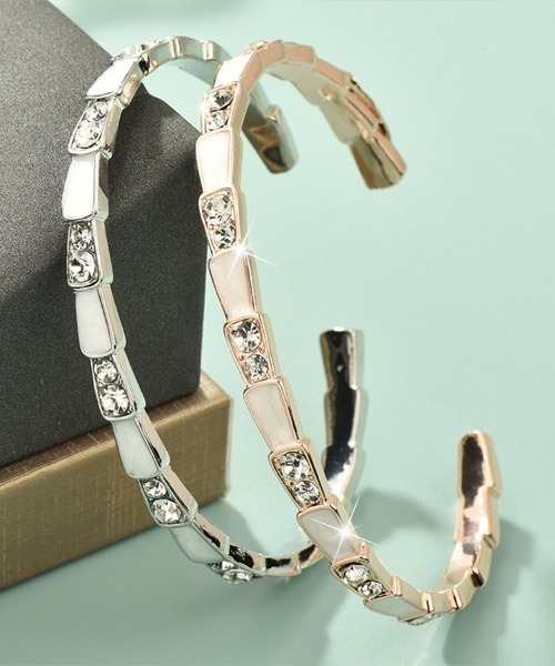 Coo+i（クーイ）の「デザインバングル（バングル/リストバンド・レディース・シルバー/ピンクゴールド・FREE）」の10枚目の写真