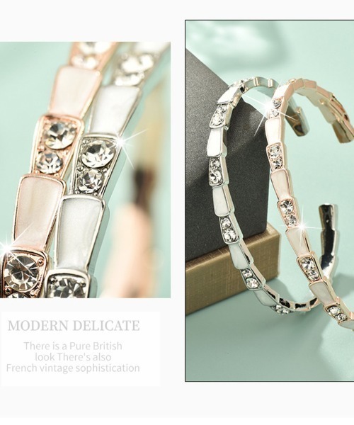 Coo+i（クーイ）の「デザインバングル（バングル/リストバンド・レディース・シルバー/ピンクゴールド・FREE）」の7枚目の写真