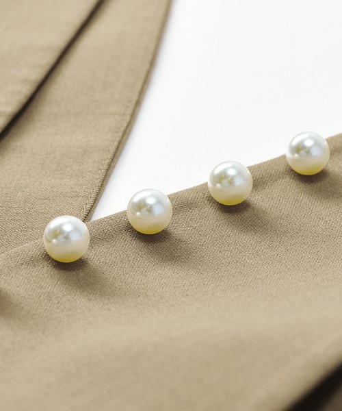 RANAN（ラナン）の「パールビジュージャンパースカート（ジャンパースカート・レディース・ブラック/グレイッシュベージュ・L/LL/M）」の12枚目の写真