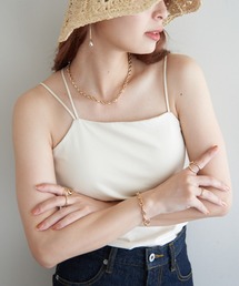 DISCOAT | ≪新色追加！≫【カップ取り外し可】2WAYコットンベアキャミソール(キャミソール)