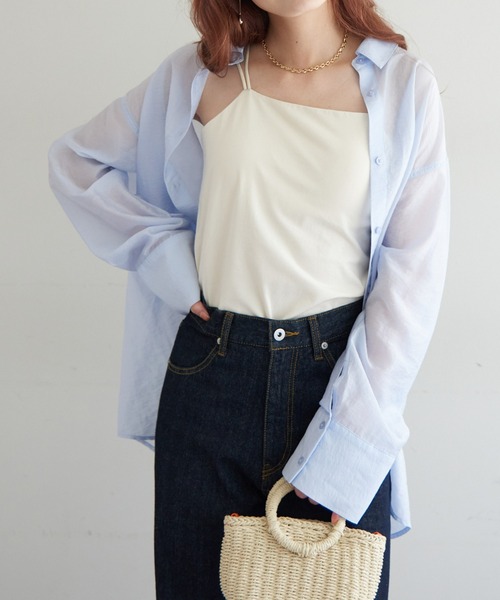 DISCOAT（ディスコート）の「≪新色追加！≫【カップ取り外し可】2WAYコットンベアキャミソール（キャミソール・レディース・アイボリー/ブラック/オレンジ・MEDIUM/LARGE）」の8枚目の写真