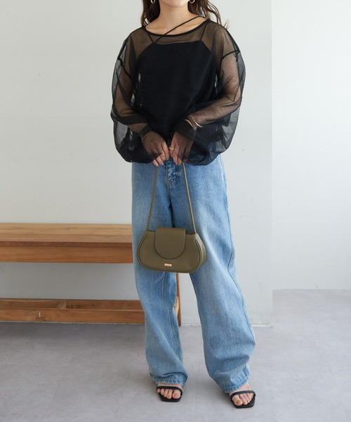 DISCOAT（ディスコート）の「≪新色追加！≫【カップ取り外し可】2WAYコットンベアキャミソール（キャミソール・レディース・アイボリー/ブラック/オレンジ・MEDIUM/LARGE）」の21枚目の写真