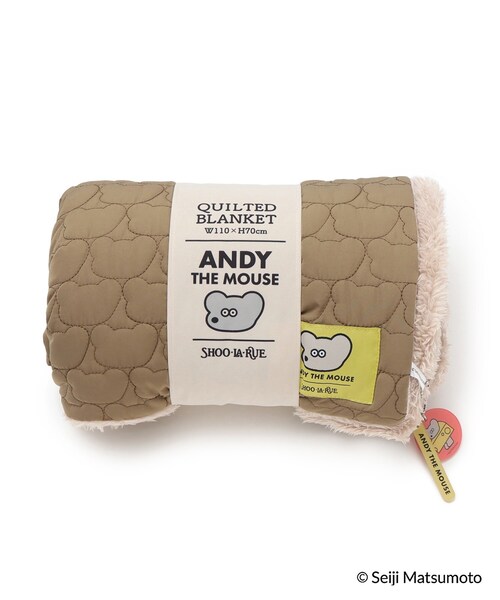 SHOO・LA・RUE（シューラルー）の「◆【ねずみのANDY】ブランケット（チャーム付き）（ブランケット・レディース・ブラウン系/ピンク系/グレー・00）」の3枚目の写真