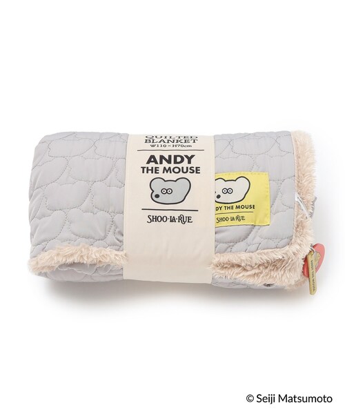 SHOO・LA・RUE（シューラルー）の「◆【ねずみのANDY】ブランケット（チャーム付き）（ブランケット・レディース・ブラウン系/ピンク系/グレー・00）」の4枚目の写真