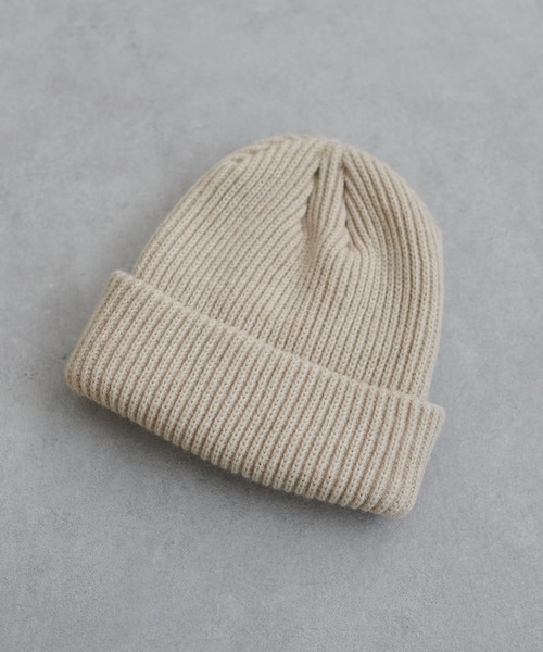 DISCOAT（ディスコート）の「メランジニットワッチ（ニットキャップ/ビーニー・レディース・ライトグレー/アイボリー/ブルー・FREE）」の2枚目の写真