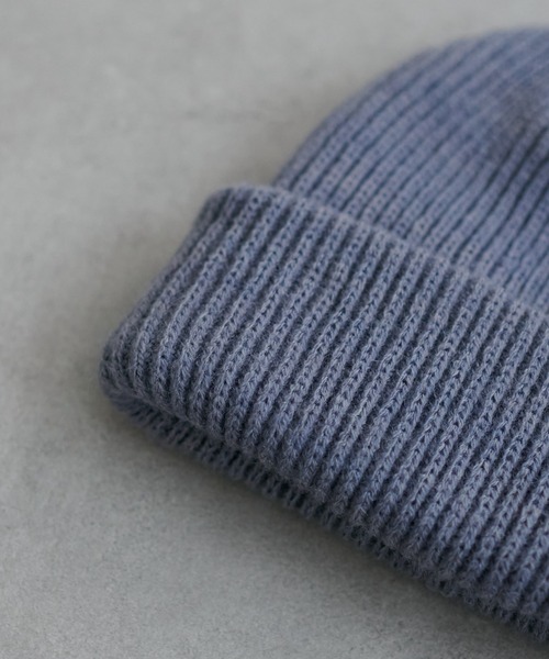 DISCOAT（ディスコート）の「メランジニットワッチ（ニットキャップ/ビーニー・レディース・ライトグレー/アイボリー/ブルー・FREE）」の4枚目の写真