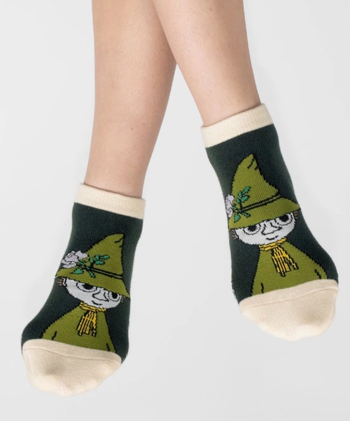 MOOMIN(ムーミン)の「MOOMIN / ムーミン くるぶし アンクルソックス 靴下 ANKLE SOCKS W NBJ(ソックス/靴下・レディース・ピンク/レッド/ベージュ/ブラック/グレー/ブルー/ブラック系その他・FREE)」の4枚目の写真