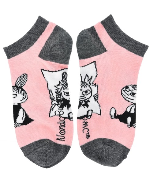 MOOMIN(ムーミン)の「MOOMIN / ムーミン くるぶし アンクルソックス 靴下 ANKLE SOCKS W NBJ(ソックス/靴下・レディース・ピンク/レッド/ベージュ/ブラック/グレー/ブルー/ブラック系その他・FREE)」の2枚目の写真