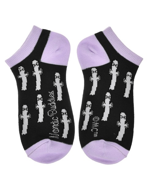 MOOMIN(ムーミン)の「MOOMIN / ムーミン くるぶし アンクルソックス 靴下 ANKLE SOCKS W NBJ(ソックス/靴下・レディース・ピンク/レッド/ベージュ/ブラック/グレー/ブルー/ブラック系その他・FREE)」の3枚目の写真