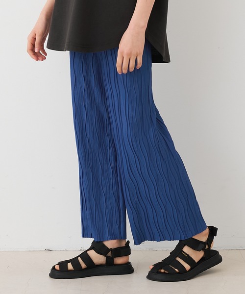 coca(coca)(コカ)の「\26ss新色追加/大人気!!キッズ 親子お揃いウェーブプリーツパンツ(その他パンツ・キッズ・ブラック/レオパード/カーキ/ドット/ライトグリーン/ブラウン/B/A/ライトブルー/チャコール/ライトベージュ/ベージュ/オレンジ/ブルー・110/120/130/140/150)」の9枚目の写真