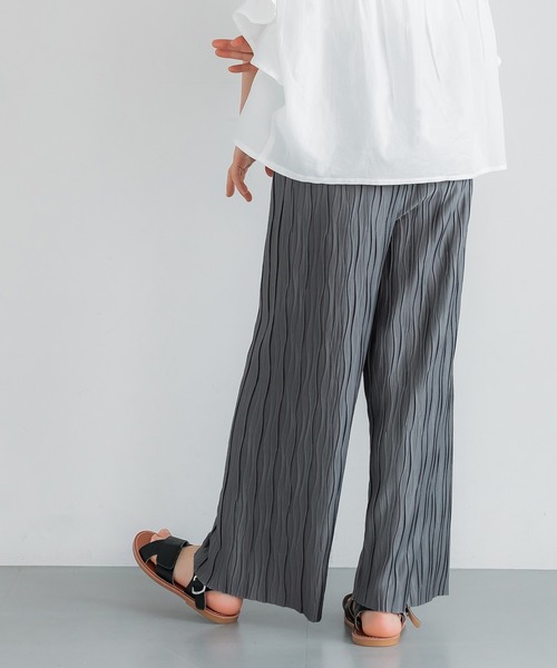 coca(coca)(コカ)の「キッズ 親子お揃いウェーブプリーツパンツ(その他パンツ・キッズ・ブラック/レオパード/カーキ/ドット/ライトグリーン/ブラウン/B/A/ライトブルー/チャコール/ライトベージュ/ベージュ/オレンジ・110/120/130/140/150)」の17枚目の写真