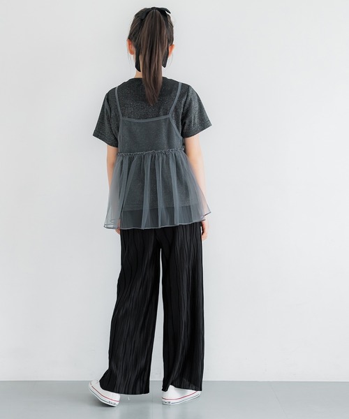 coca(coca)(コカ)の「キッズ 親子お揃いウェーブプリーツパンツ(その他パンツ・キッズ・ブラック/レオパード/カーキ/ドット/ライトグリーン/ブラウン/B/A/ライトブルー/チャコール/ライトベージュ/ベージュ/オレンジ・110/120/130/140/150)」の22枚目の写真