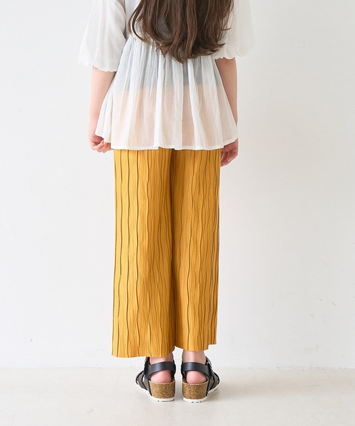 coca(coca)(コカ)の「\26ss新色追加/大人気!!キッズ 親子お揃いウェーブプリーツパンツ(その他パンツ・キッズ・ブラック/レオパード/カーキ/ドット/ライトグリーン/ブラウン/B/A/ライトブルー/チャコール/ライトベージュ/ベージュ/オレンジ/ブルー・110/120/130/140/150)」の17枚目の写真