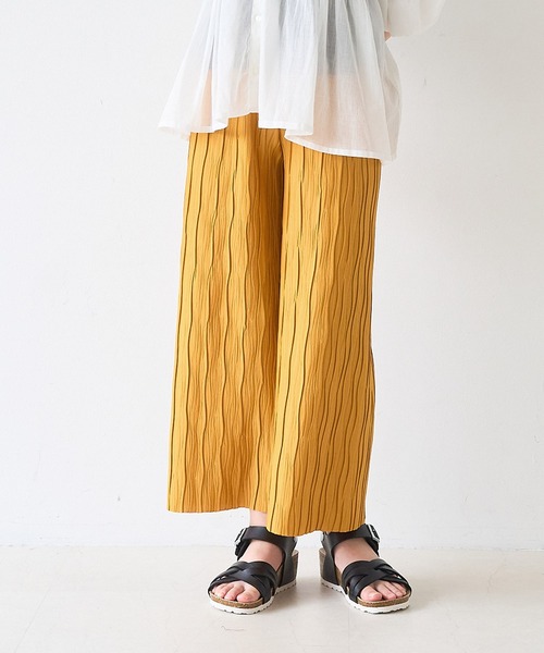 coca(coca)(コカ)の「\26ss新色追加/大人気!!キッズ 親子お揃いウェーブプリーツパンツ(その他パンツ・キッズ・ブラック/レオパード/カーキ/ドット/ライトグリーン/ブラウン/B/A/ライトブルー/チャコール/ライトベージュ/ベージュ/オレンジ/ブルー・110/120/130/140/150)」の19枚目の写真