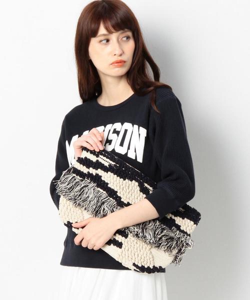 Another Edition(アナザーエディション)の「【展開店舗限定】ジャカードフリンジクラッチバッグ/ AEBC JQ FRNG CLT(クラッチバッグ・レディース・ネイビー/ベージュ/オリーブ・フリー)」の10枚目の写真