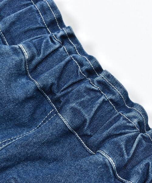 SLAP SLIP（スラップスリップ）の「らくのび裾フリルハートプリントストレッチデニムパンツ(90~130cm)（デニムパンツ・キッズ・ネイビー/ブルー・110cm/120cm/130cm/100cm/90cm）」の16枚目の写真