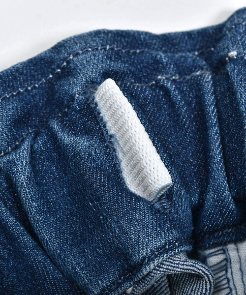 SLAP SLIP（スラップスリップ）の「らくのび裾フリルハートプリントストレッチデニムパンツ(90~130cm)（デニムパンツ・キッズ・ネイビー/ブルー・110cm/120cm/130cm/100cm/90cm）」の18枚目の写真