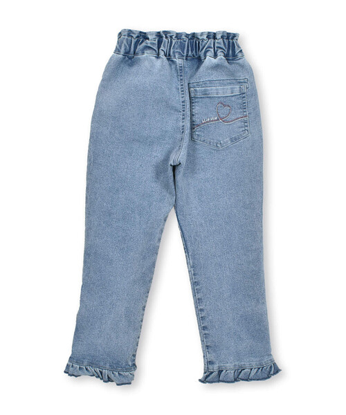 SLAP SLIP（スラップスリップ）の「らくのび裾フリルハートプリントストレッチデニムパンツ(90~130cm)（デニムパンツ・キッズ・ネイビー/ブルー・110cm/120cm/130cm/100cm/90cm）」の20枚目の写真