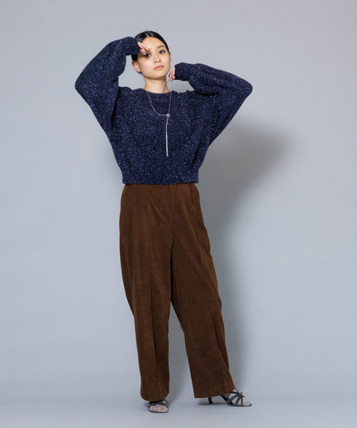 【セール】ラメシャギードルマンニット（ニット/セーター）｜NOMINE（ノミネ）