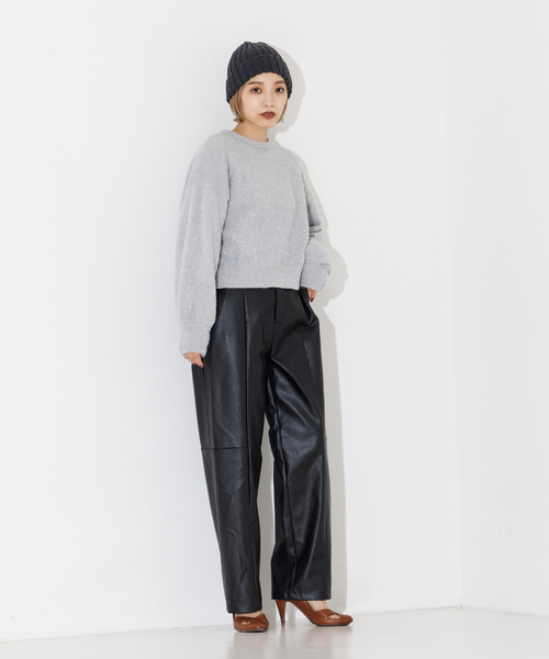 【セール】ラメシャギードルマンニット（ニット/セーター）｜NOMINE（ノミネ）