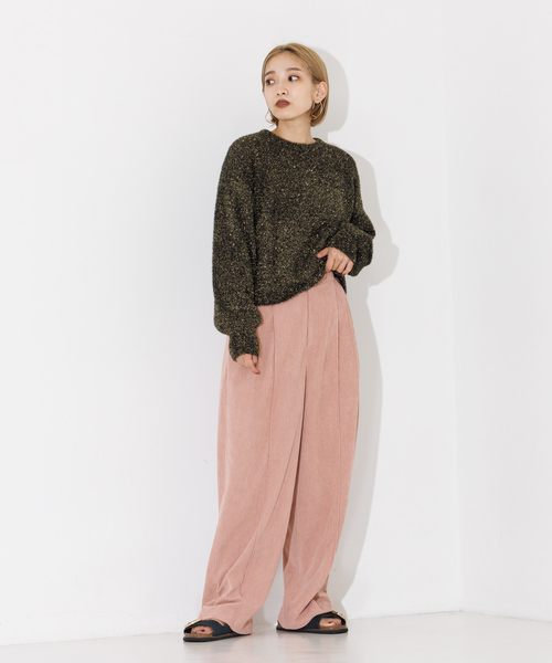 【セール】ラメシャギードルマンニット（ニット/セーター）｜NOMINE（ノミネ）