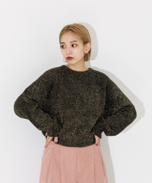 【セール】ラメシャギードルマンニット（ニット/セーター）｜NOMINE（ノミネ）