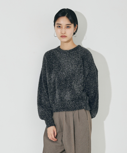 【セール】ラメシャギードルマンニット（ニット/セーター）｜NOMINE（ノミネ）