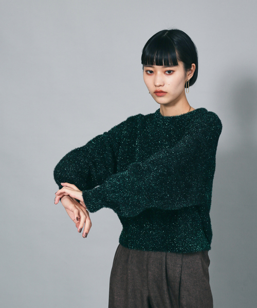 【セール】ラメシャギードルマンニット（ニット/セーター）｜NOMINE（ノミネ）