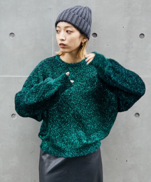 【セール】ラメシャギードルマンニット（ニット/セーター）｜NOMINE（ノミネ）