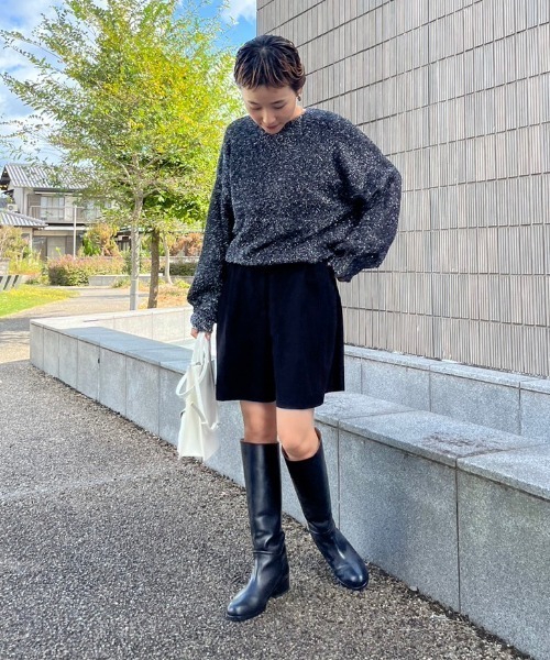 【セール】ラメシャギードルマンニット（ニット/セーター）｜NOMINE（ノミネ）