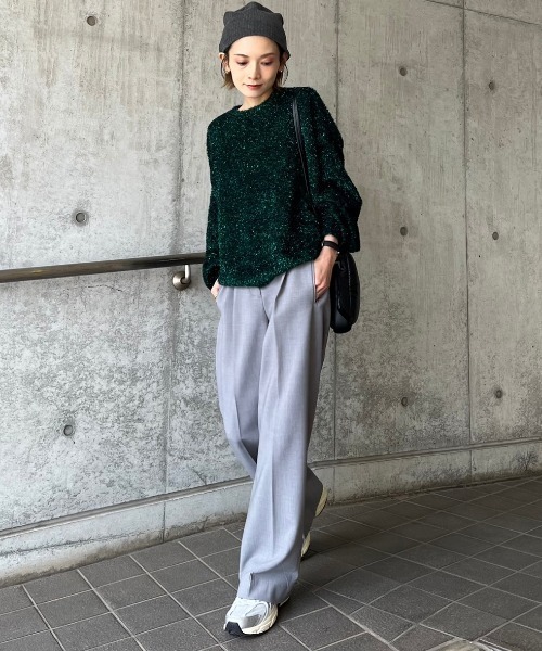 【セール】ラメシャギードルマンニット（ニット/セーター）｜NOMINE（ノミネ）