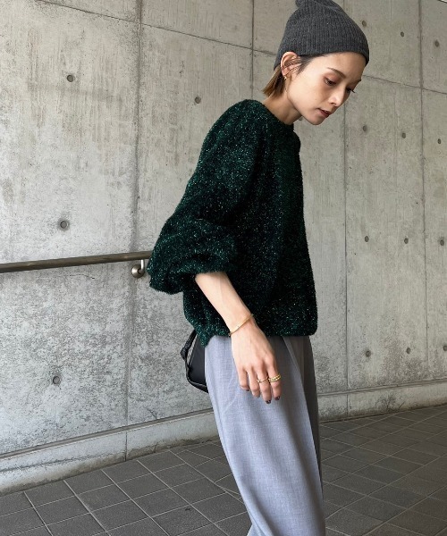 【セール】ラメシャギードルマンニット（ニット/セーター）｜NOMINE（ノミネ）