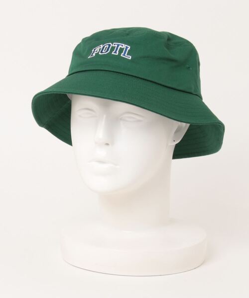 FRUIT OF THE LOOM(フルーツオブザルーム)の「【FRUIT OF THE LOOM】 EMBROIDERY BUCKET HAT(ハット・レディース・ブラック/ベージュ/グリーン・FREE)」の3枚目の写真