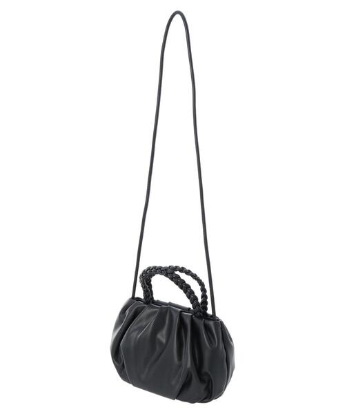 VENETA 黒 編み込みショルダーバッグ AMERICAN HOLIC（アメリカンホリック）の「編み込みハンドルミニ