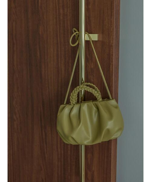 AMERICAN HOLIC(アメリカンホリック)の「編み込みハンドルミニショルダーBAG(ショルダーバッグ・レディース・その他6/ブラック・FREE)」の2枚目の写真