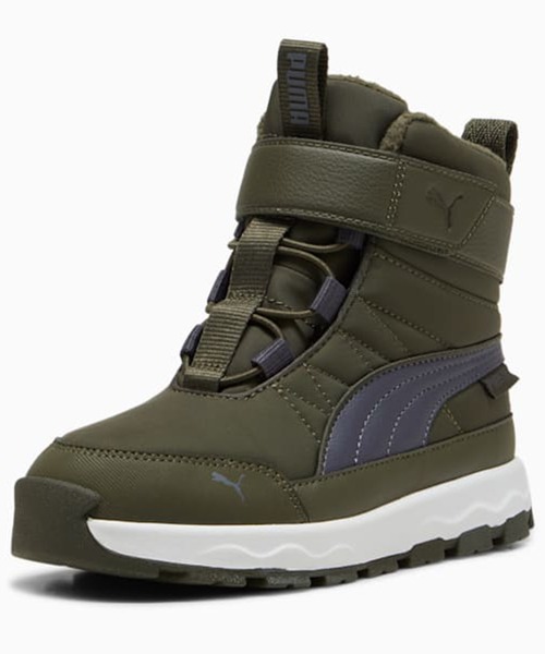 PUMA(プーマ)の「PUMA/プーマ エボルブ キッズ ブーツ スニーカーブーツ スノトレ ピュアテックス AC+ピーエス 39264901(ブーツ・キッズ・グレー×サックスブルー/ブラック×ホワイト/グレー×ピンク・17.0cm/18.0cm/19.0cm/20.0cm/21.0cm)」の11枚目の写真