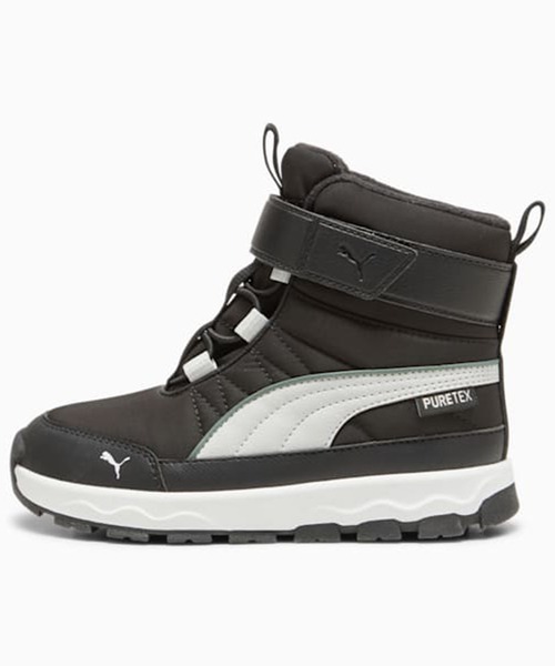 PUMA(プーマ)の「PUMA/プーマ エボルブ キッズ ブーツ スニーカーブーツ スノトレ ピュアテックス AC+ピーエス 39264901(ブーツ・キッズ・グレー×サックスブルー/ブラック×ホワイト/グレー×ピンク・17.0cm/18.0cm/19.0cm/20.0cm/21.0cm)」の6枚目の写真