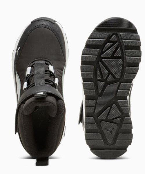 PUMA(プーマ)の「PUMA/プーマ エボルブ キッズ ブーツ スニーカーブーツ スノトレ ピュアテックス AC+ピーエス 39264901(ブーツ・キッズ・グレー×サックスブルー/ブラック×ホワイト/グレー×ピンク・17.0cm/18.0cm/19.0cm/20.0cm/21.0cm)」の8枚目の写真