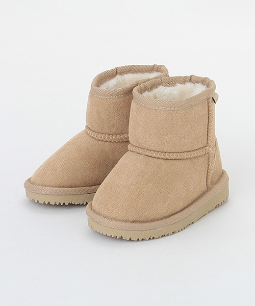 petit main(プティマイン)の「ムートンブーツ(スニーカー・キッズ・ベージュ/ピンク/ブルー/ブラック/チャコール・13cm/15cm/18cm/17cm/14cm/16cm/19cm)」の4枚目の写真