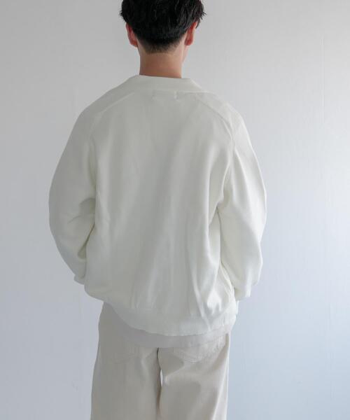 FORK&SPOON（フォークアンドスプーン）の「FORK&SPOON　Winona Knits カーディガン（カーディガン/ボレロ・メンズ・ネイビー/ホワイト系その他/ブラウン系その他・5/4）」の5枚目の写真