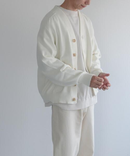 FORK&SPOON（フォークアンドスプーン）の「FORK&SPOON　Winona Knits カーディガン（カーディガン/ボレロ・メンズ・ネイビー/ホワイト系その他/ブラウン系その他・5/4）」の6枚目の写真