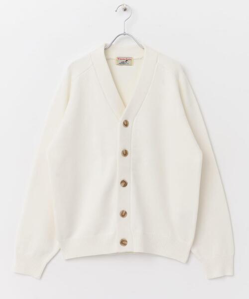 FORK&SPOON（フォークアンドスプーン）の「FORK&SPOON　Winona Knits カーディガン（カーディガン/ボレロ・メンズ・ネイビー/ホワイト系その他/ブラウン系その他・5/4）」の9枚目の写真